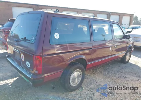 1990 Plymouth Grand Voyager Se from USA, damaged, VIN 1P4FH44R5LX283229